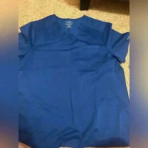 NWT- Cherokee blue Scrubs top